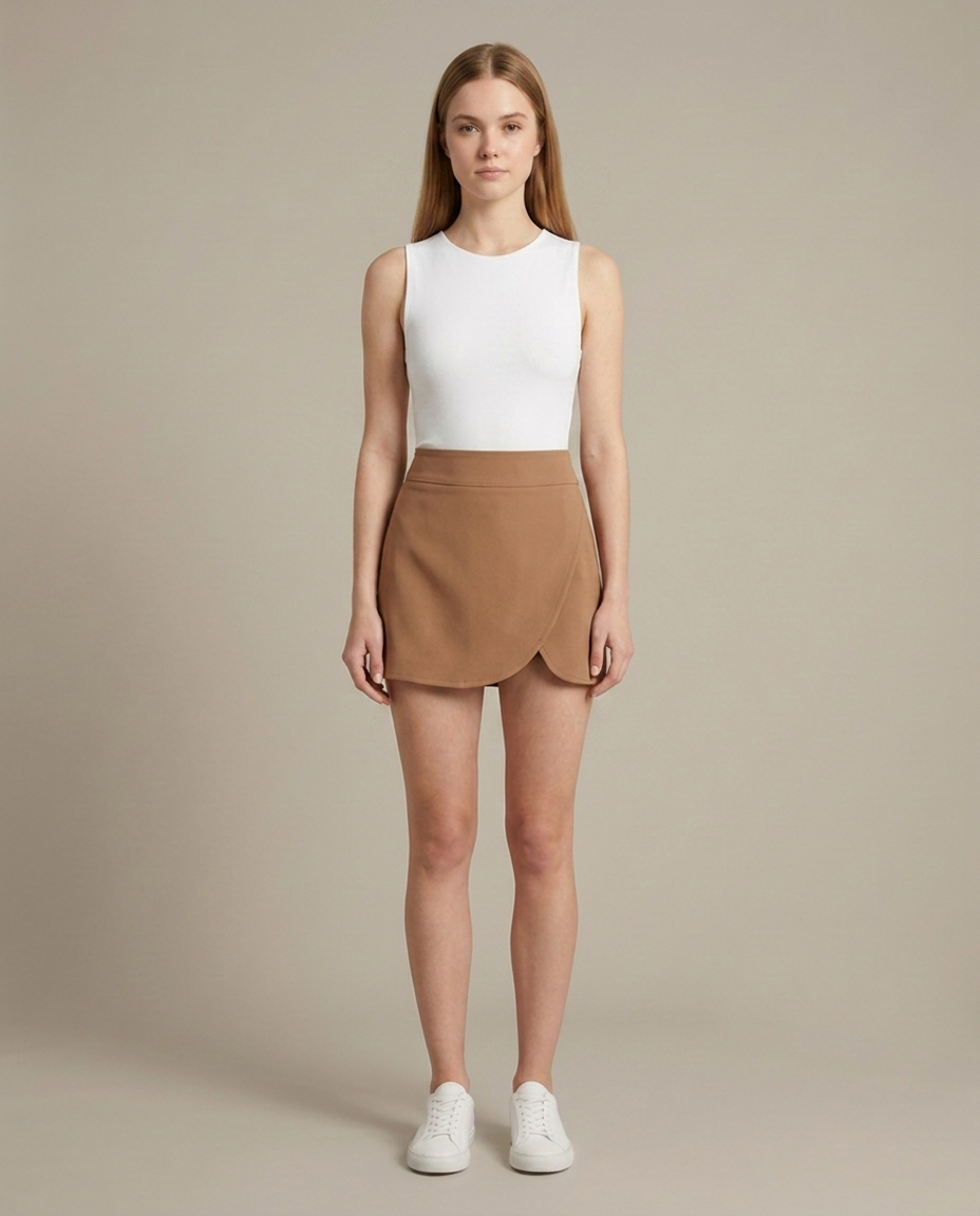 Bella Novelle skort in bruin