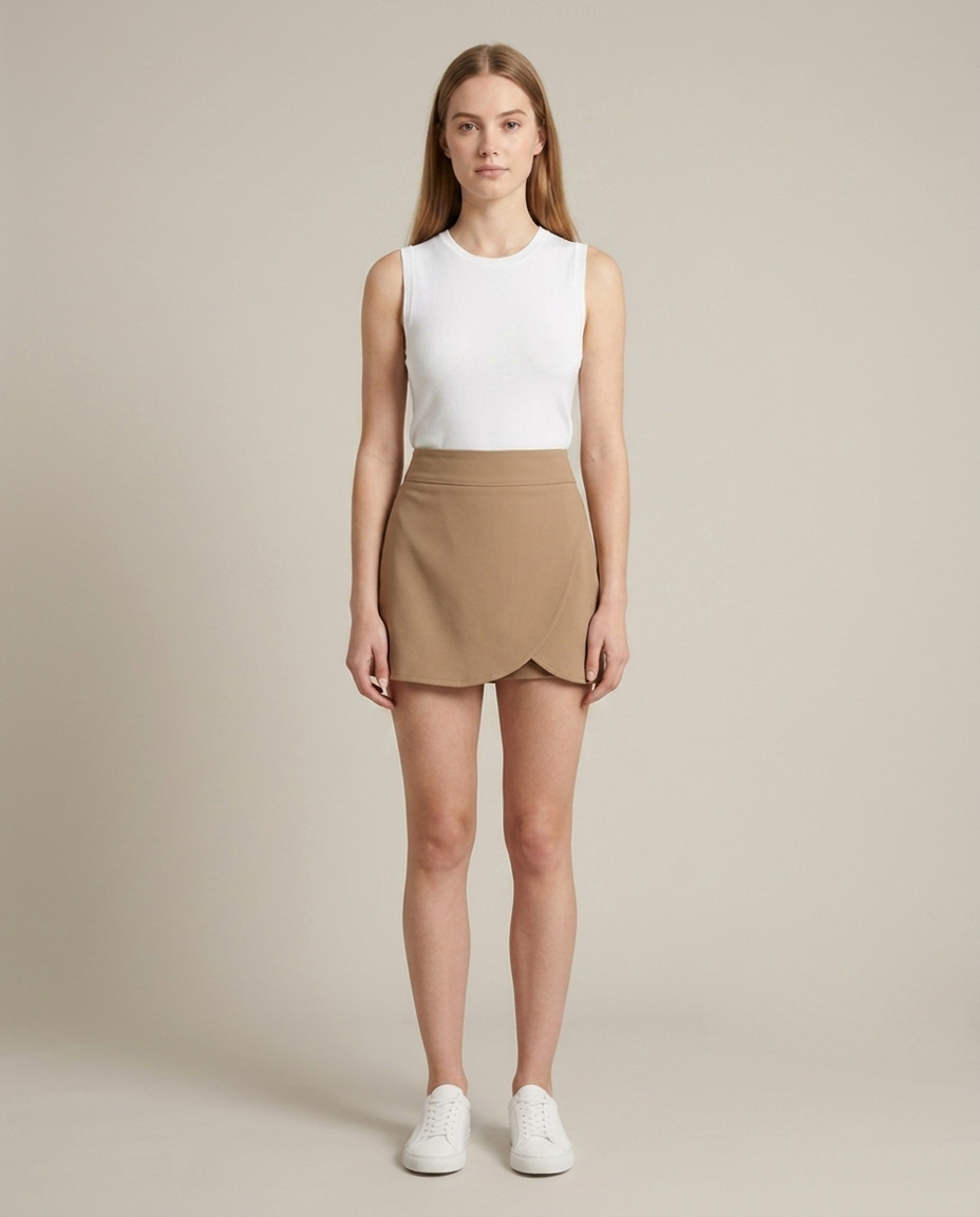 Bella Novelle skort met short, vooraanzicht