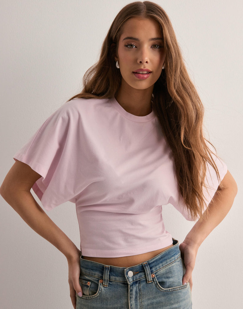 Bella Novelle T-shirt met wijde mouwen in roze