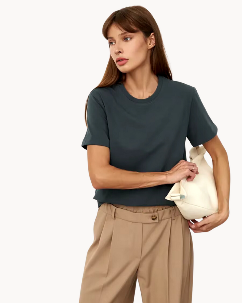 Bella Novelle katoenen T-shirt dames, productfoto 12