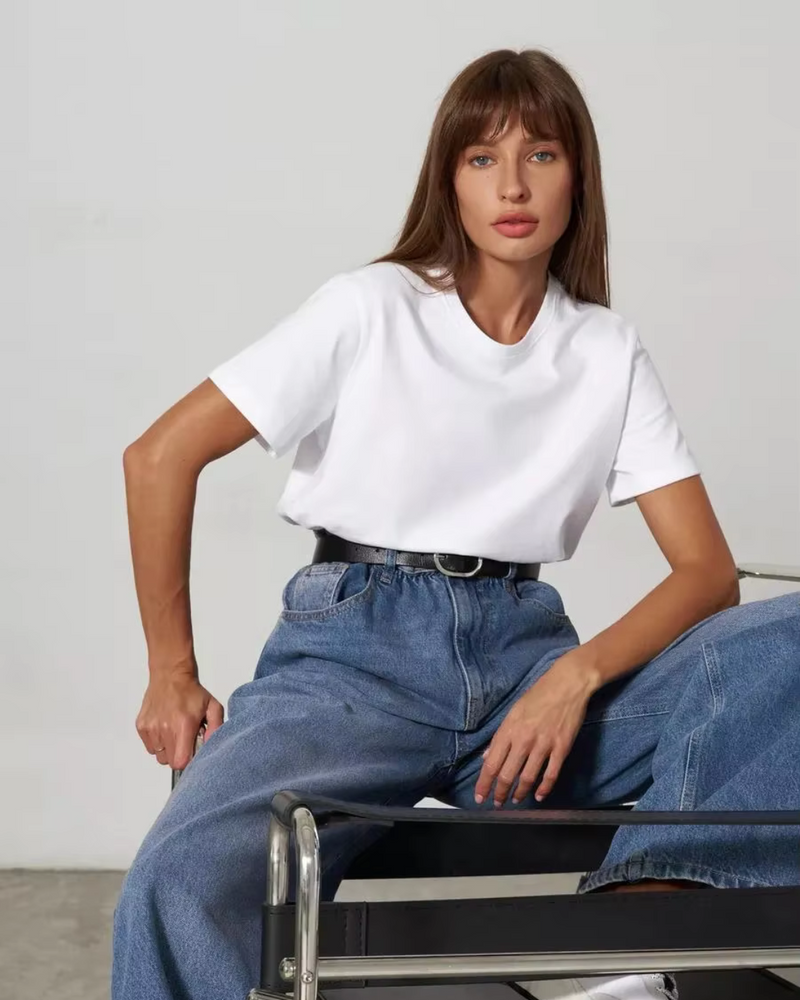 Bella Novelle katoenen T-shirt dames, productfoto 3