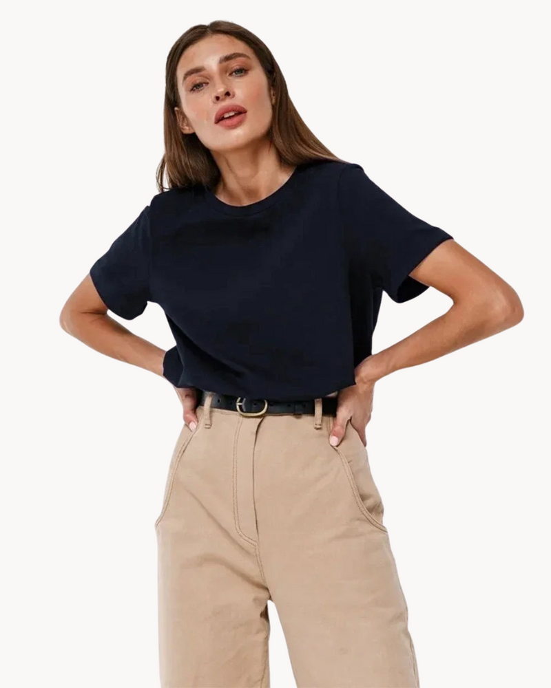 Bella Novelle katoenen T-shirt dames, productfoto 8