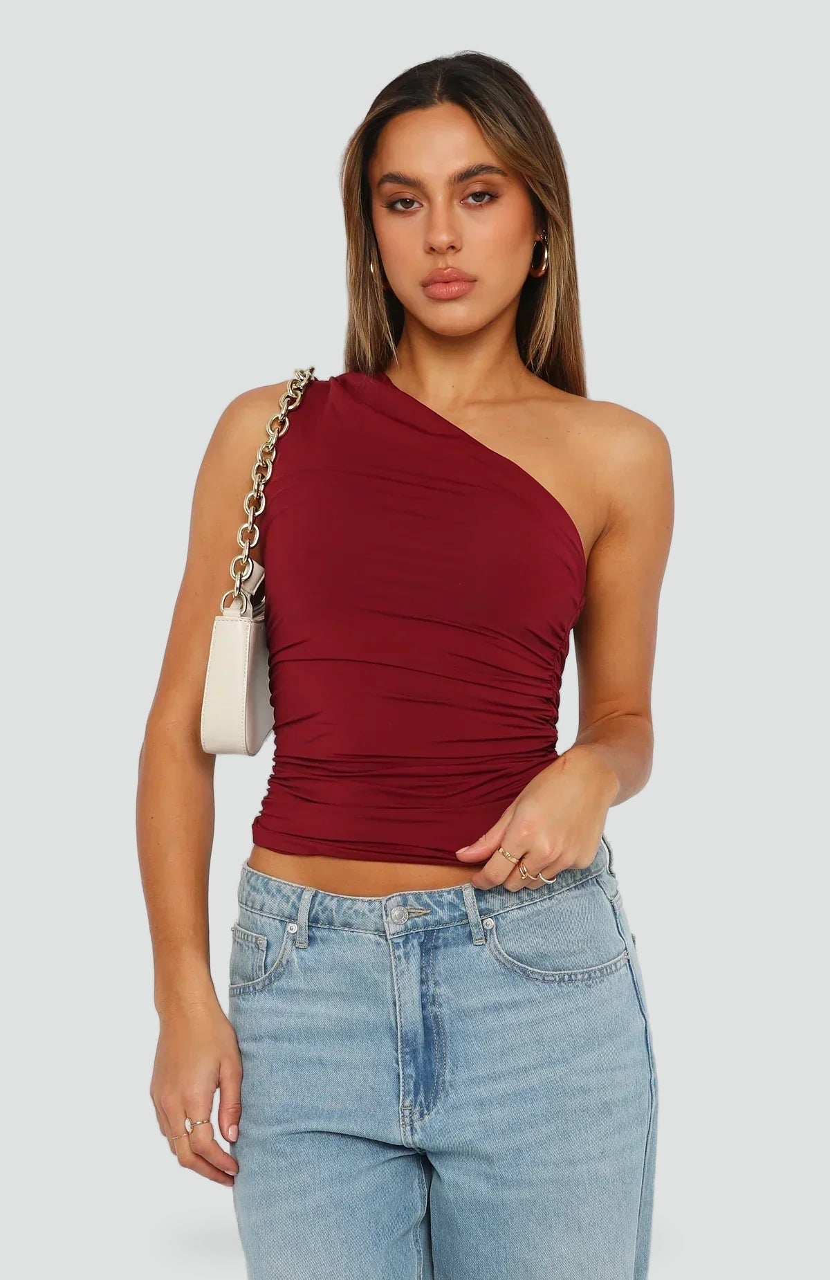 Bella Novelle top in Rood