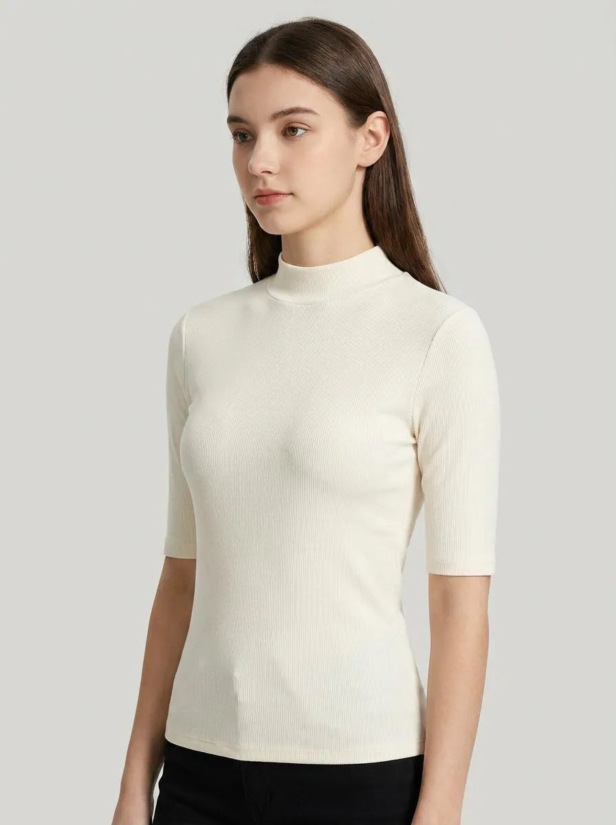 Bella Novelle Top Slim Fit Col - driekwart aanzicht