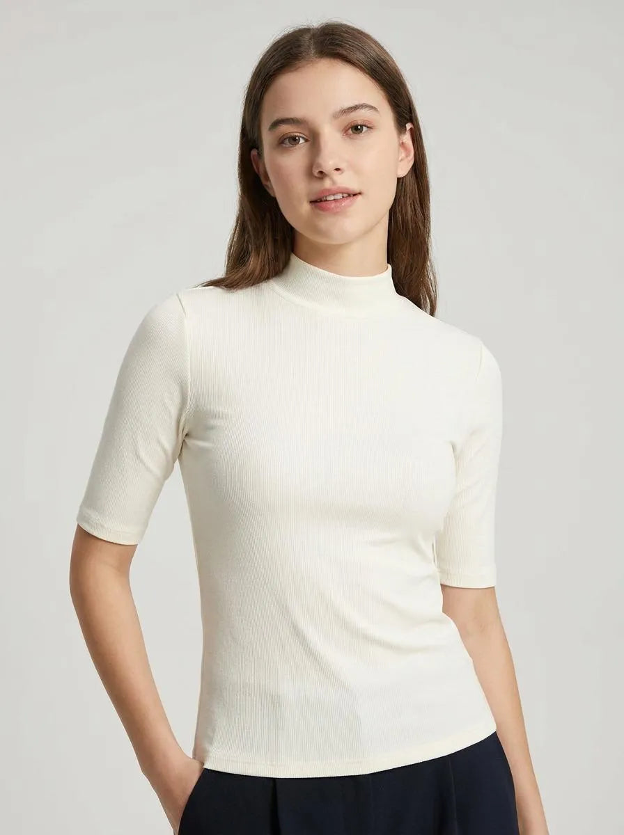 Bella Novelle Top Slim Fit Col - volledige lengte