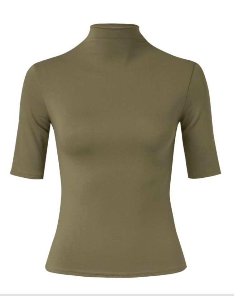 Bella Novelle slim fit top met col, productfoto