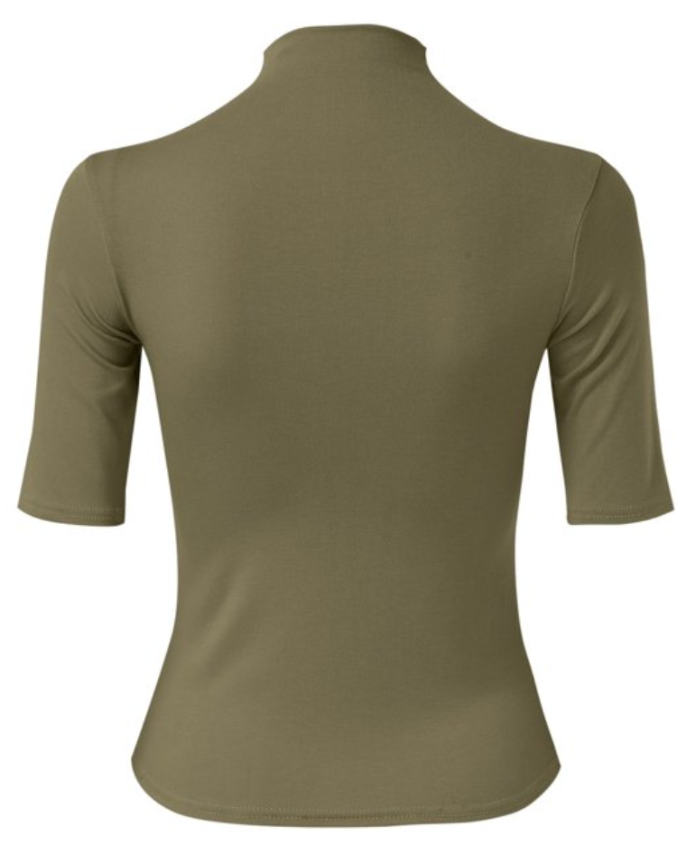 Bella Novelle slim fit top met col, productfoto