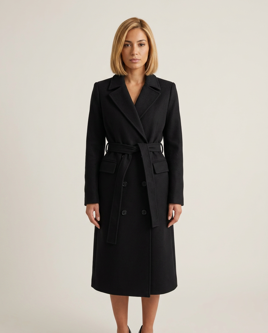 Bella Novelle trenchcoat in zwart