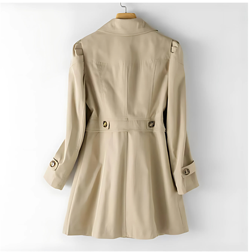Bella Novelle getailleerde trenchcoat met knopen, productfoto