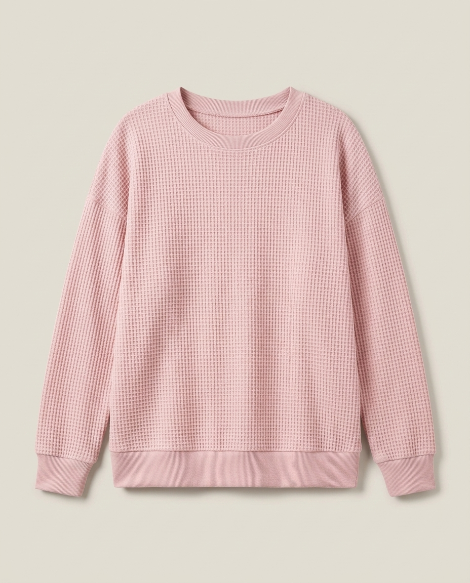 Bella Novelle trui van katoenmix in roze, productfoto