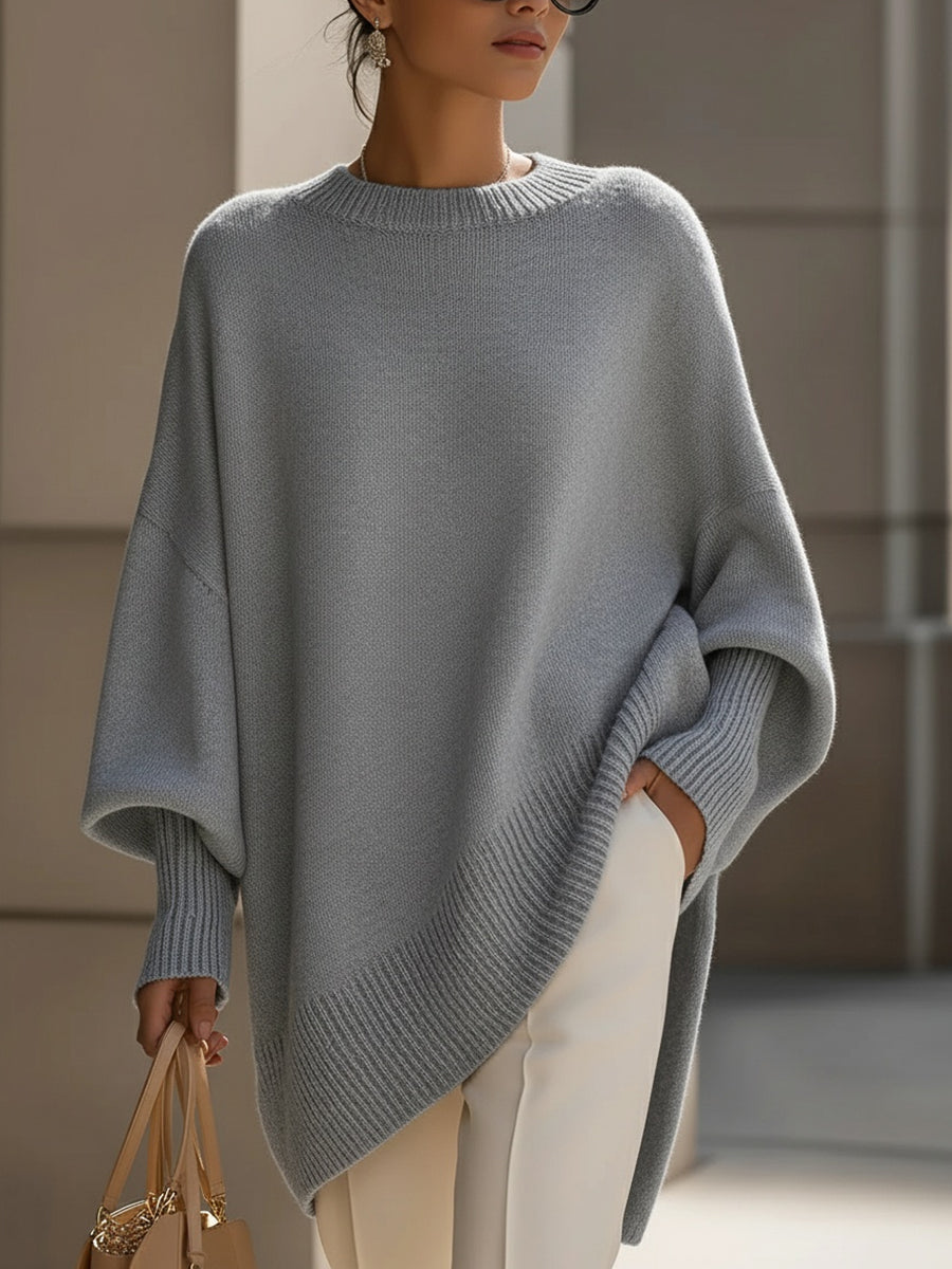 Bella Novelle oversized trui met ronde hals, productfoto