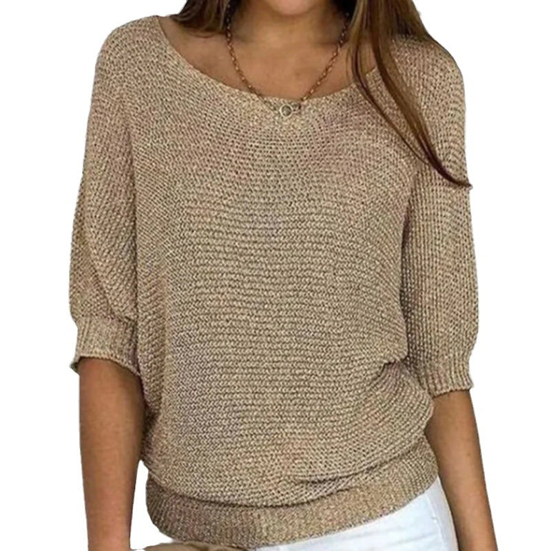Bella Novelle zachte losvallende trui in beige