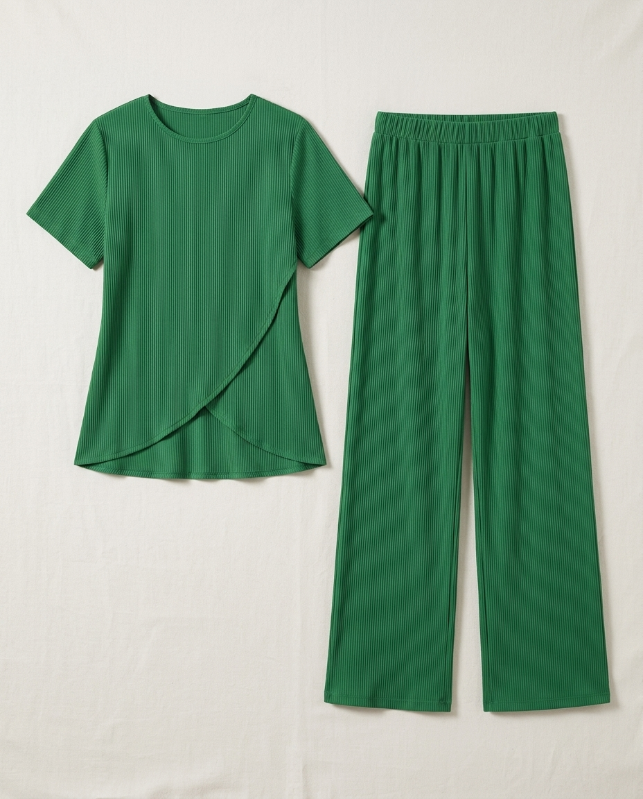Bella Novelle tweedelige set in groen, productfoto