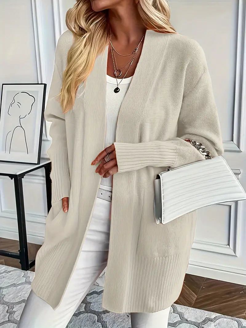 Bella Novelle gebreid vest, zittende pose