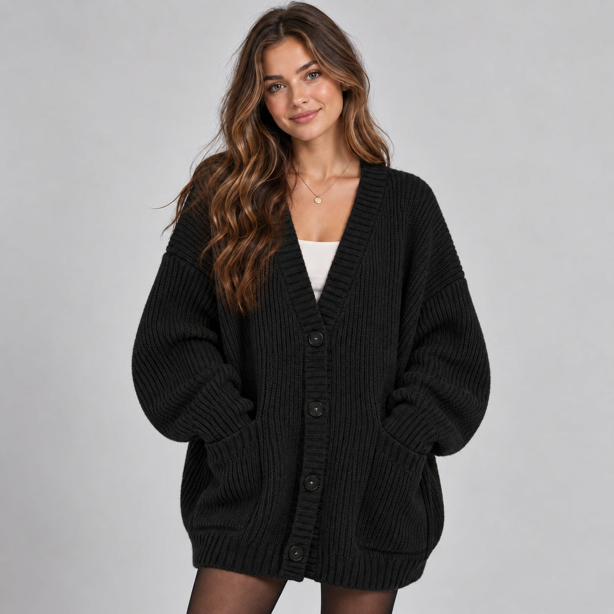 Bella Novelle vest in Zwart