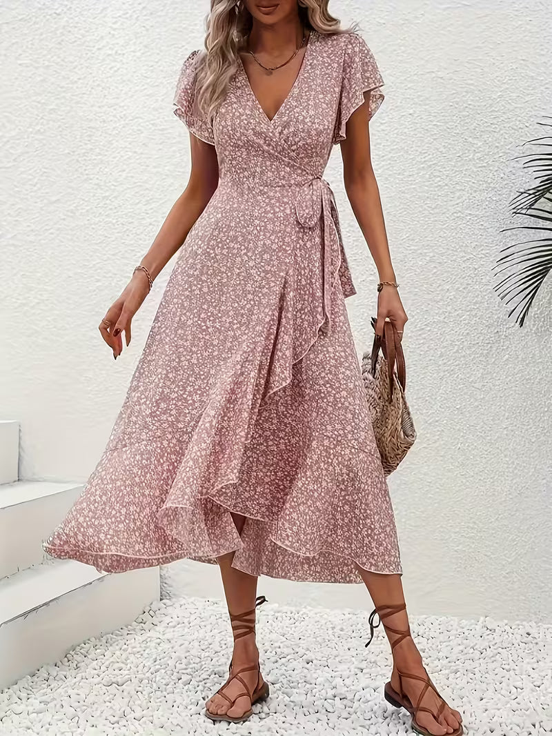 Bella Novelle wikkeljurk met bloemenprint, productfoto