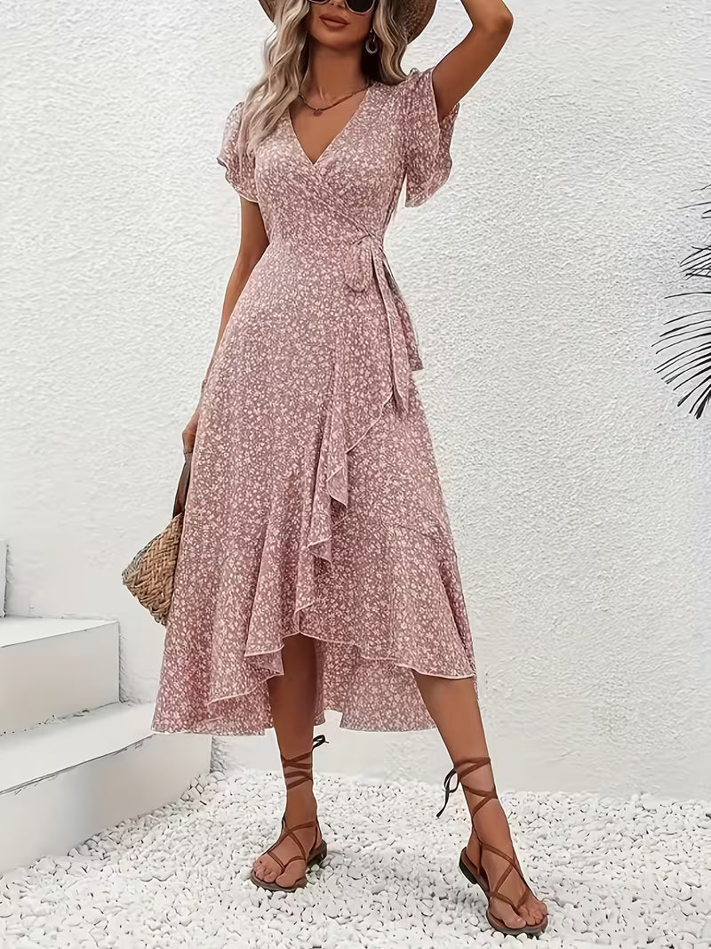 Bella Novelle wikkeljurk met bloemenprint, productfoto