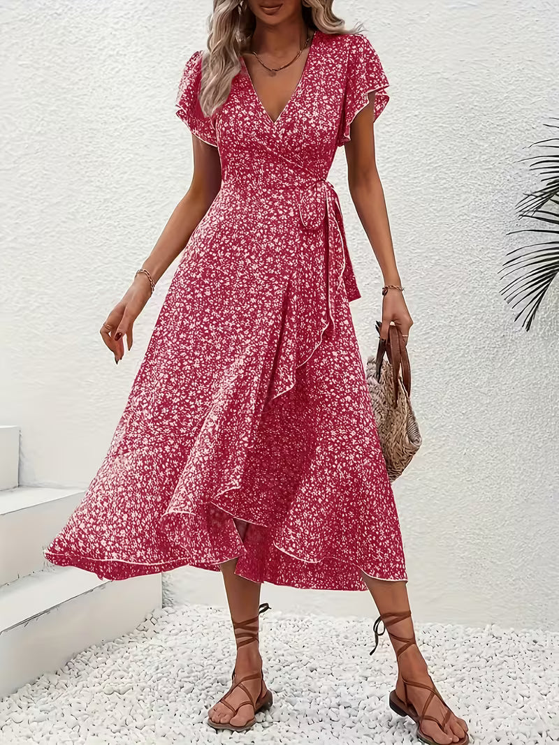 Bella Novelle wikkeljurk met bloemenprint, productfoto