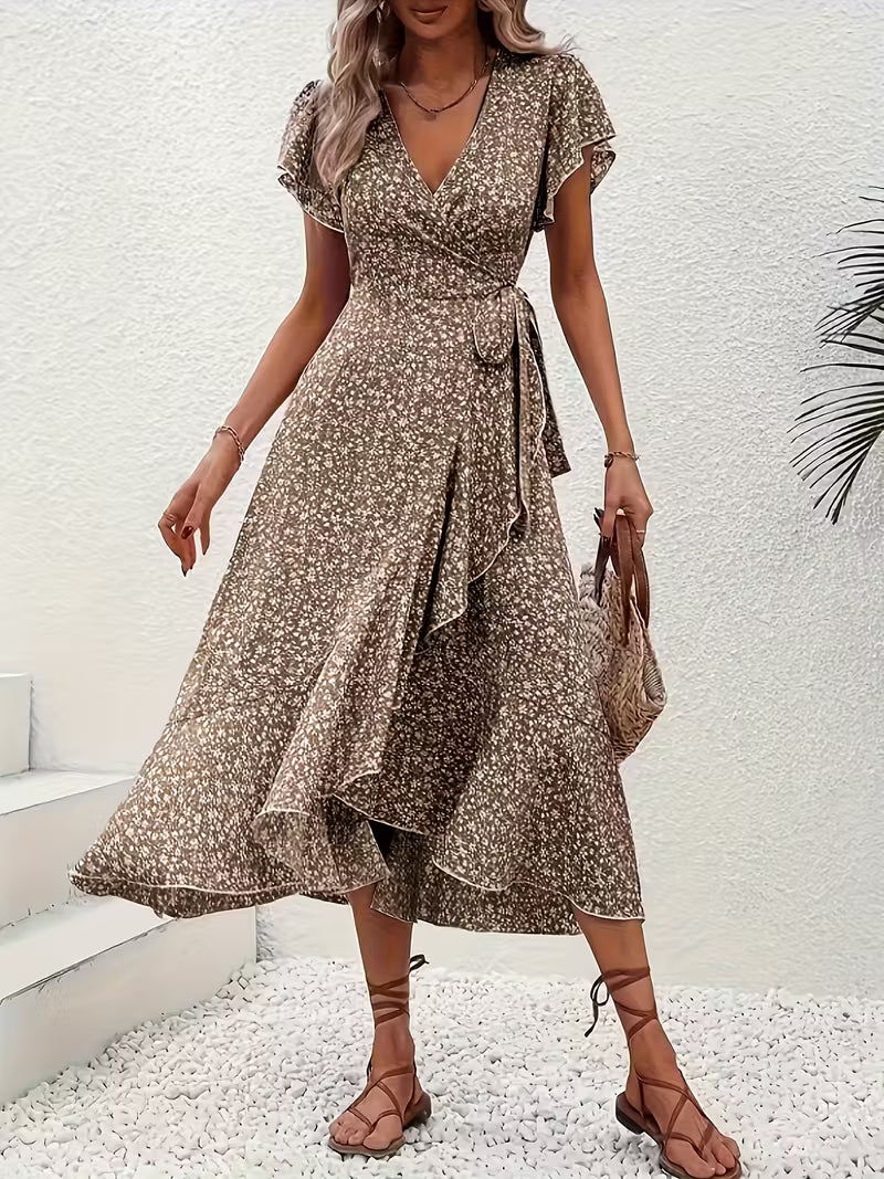 Bella Novelle wikkeljurk met bloemenprint, productfoto