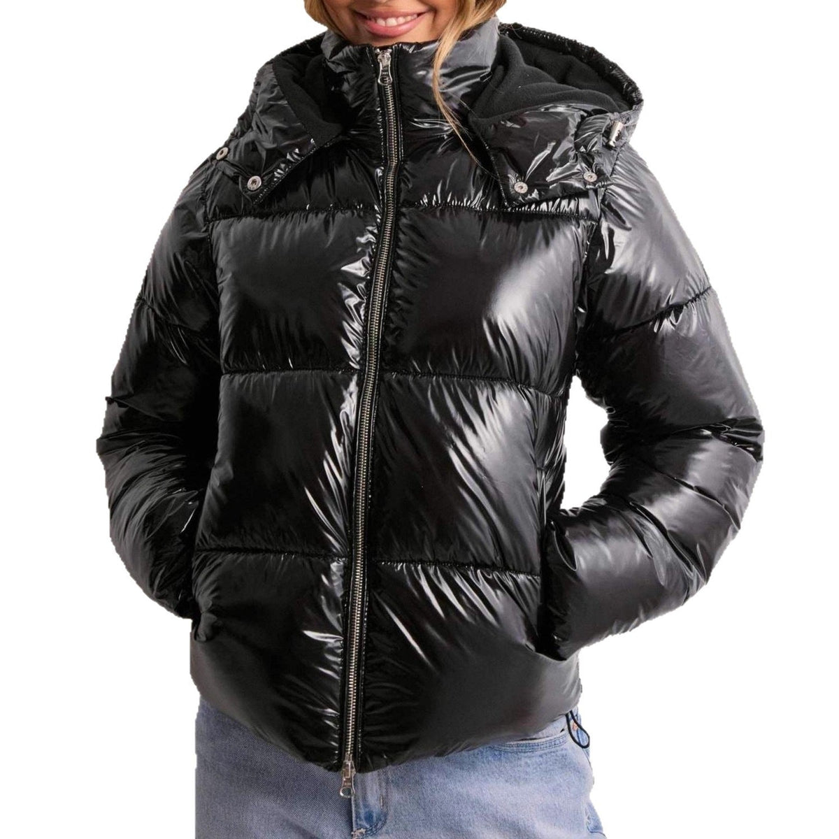 Bella Novelle gewatteerde winterjas met capuchon, productfoto