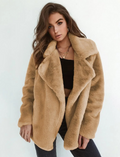 Bella Novelle winterjas van teddystof, productfoto