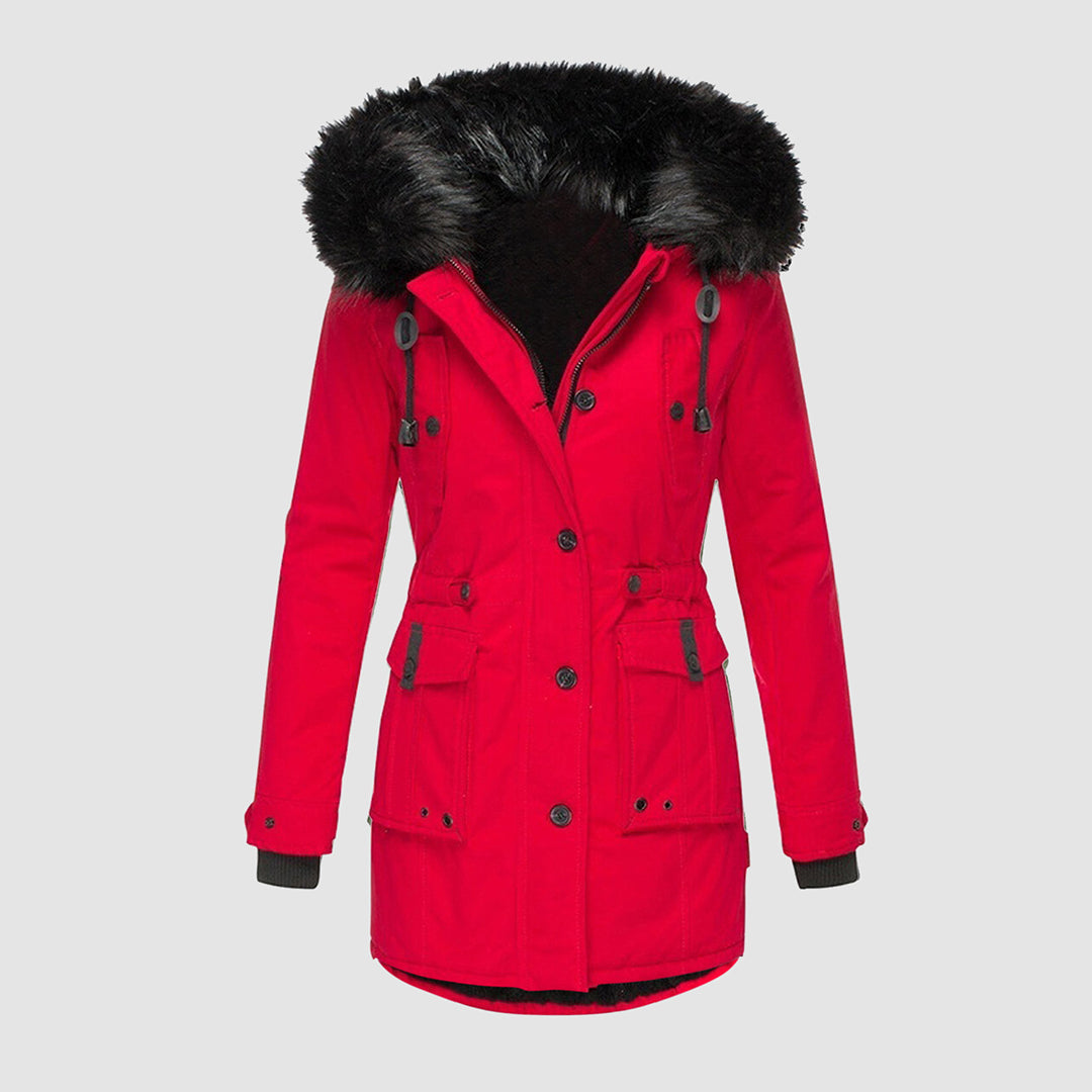 Bella Novelle winterjas in Rood